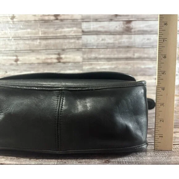 COACH Leather Patricia's Legacy Saddle Flap Messenger Crossbody Bag 9951 Vintage